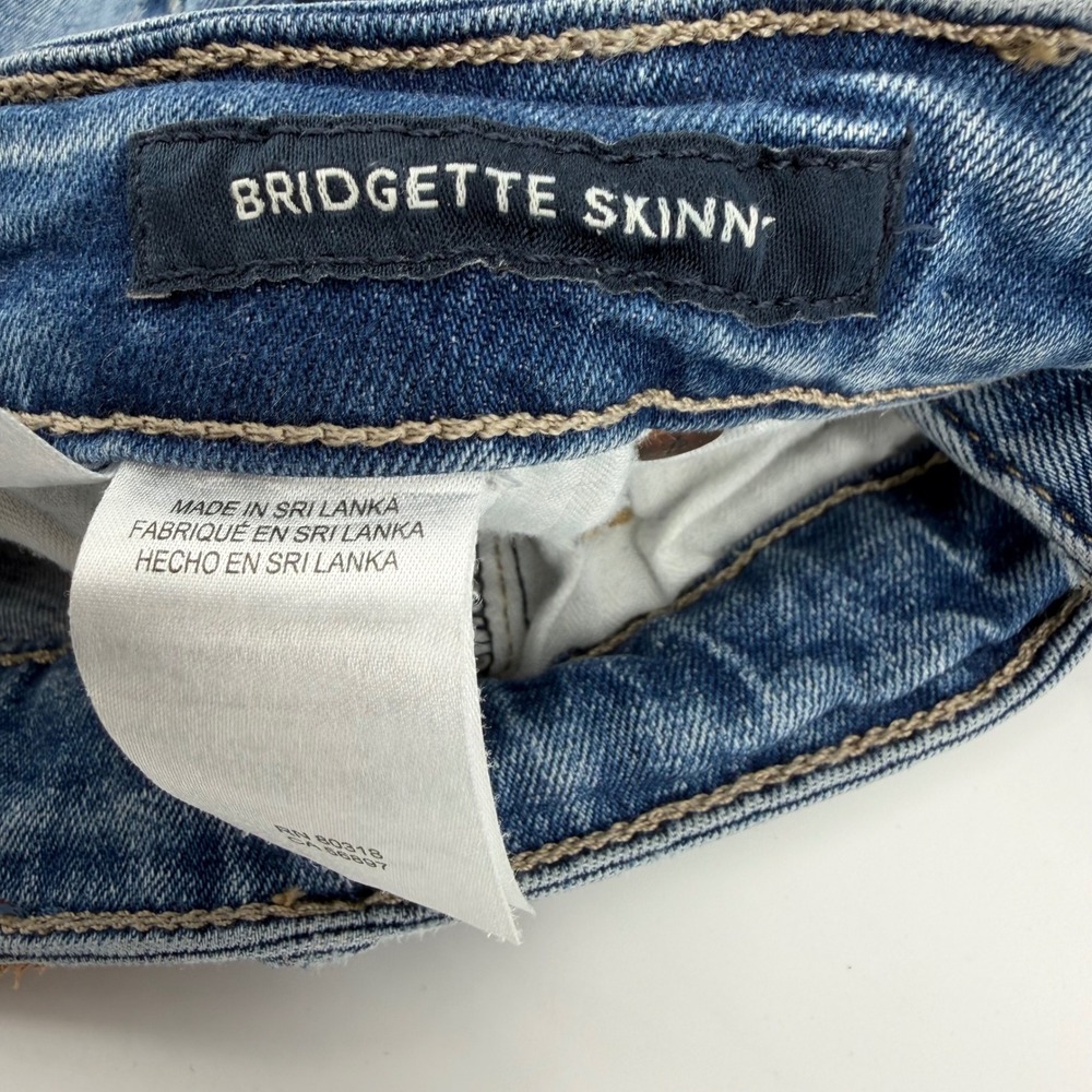 Lucky Brand Bridgette High‎ Rise Button Fly Skinny Ankle Jeans Women Size 0/25 - Picture 6 of 9